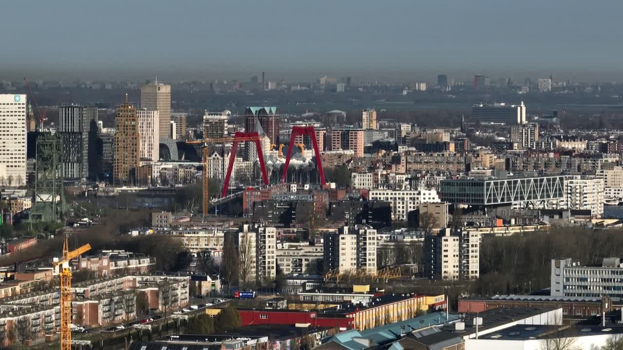 vista aérea de la ciudad de utrecht, países bajos