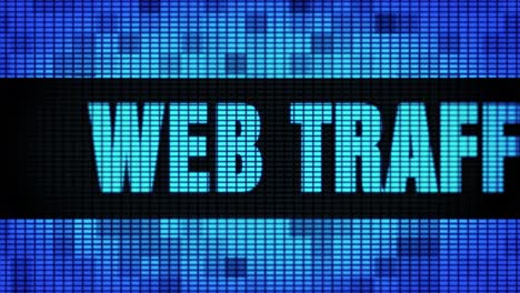 Web Traffic Displayed on a Digital Screen