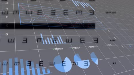 animación de estadísticas y procesamiento de datos sobre símbolos