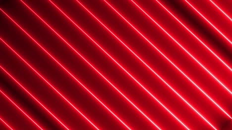 neon lights glowing futuristic trendy red color seamless neon light line technology motion background.