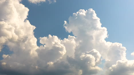 clouds time lapse with drone