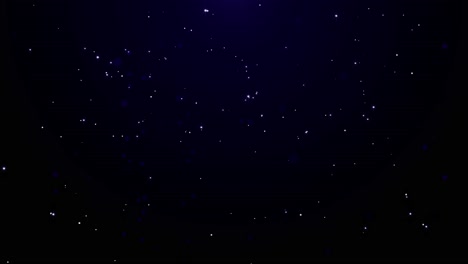 natural organic dust start blinking particles floating on black background at night sky dynamic dust