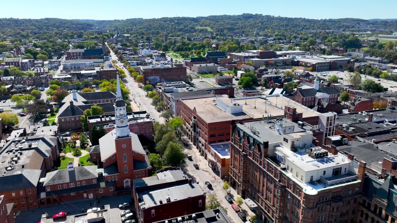 antena sobre york pennsylvania en 4k