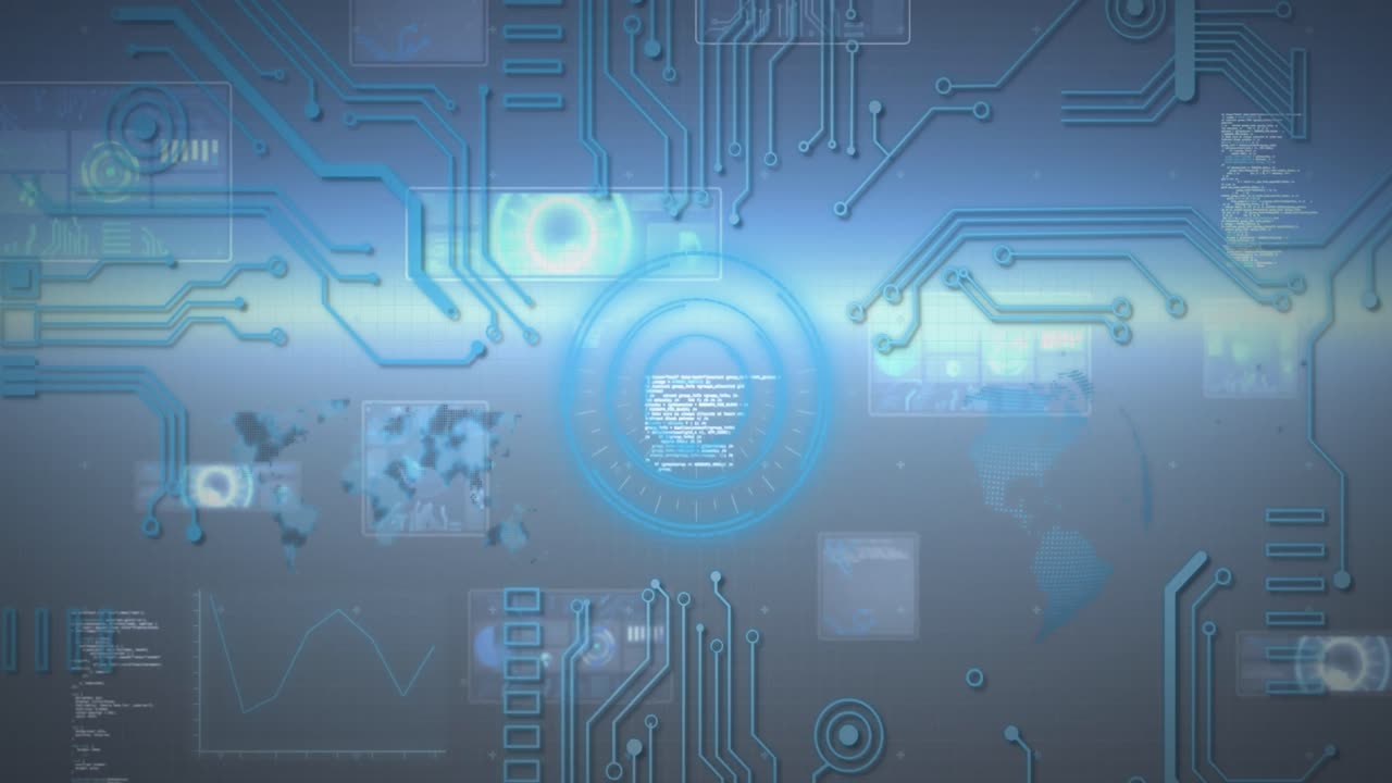 Animation of scope scanning over digital screen