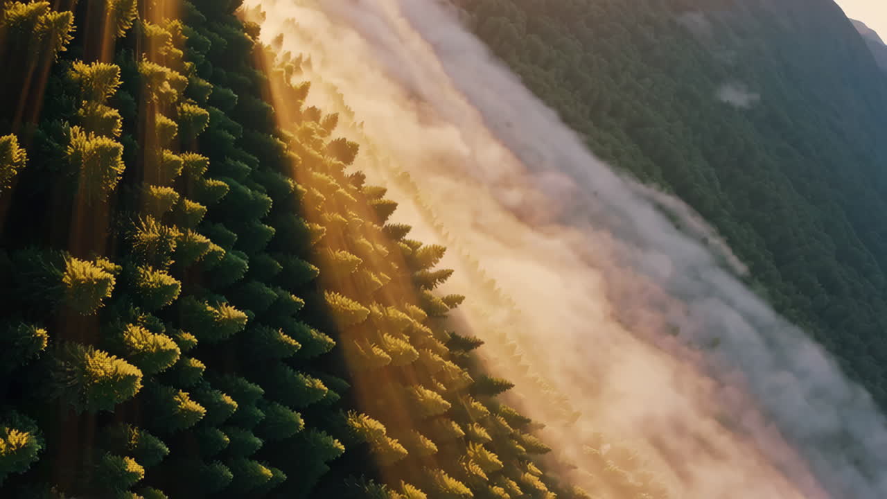 Misty Forest Sunrise