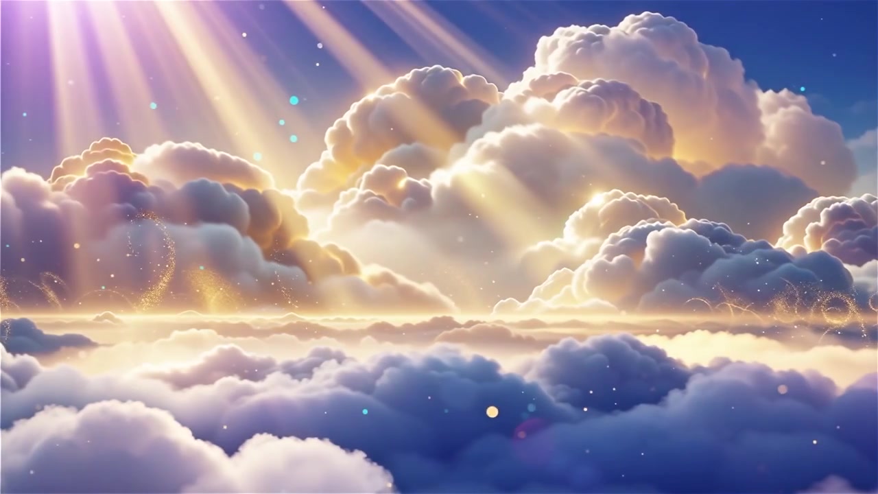 Sfondo di Adorazione Cristiana con Luce Celeste