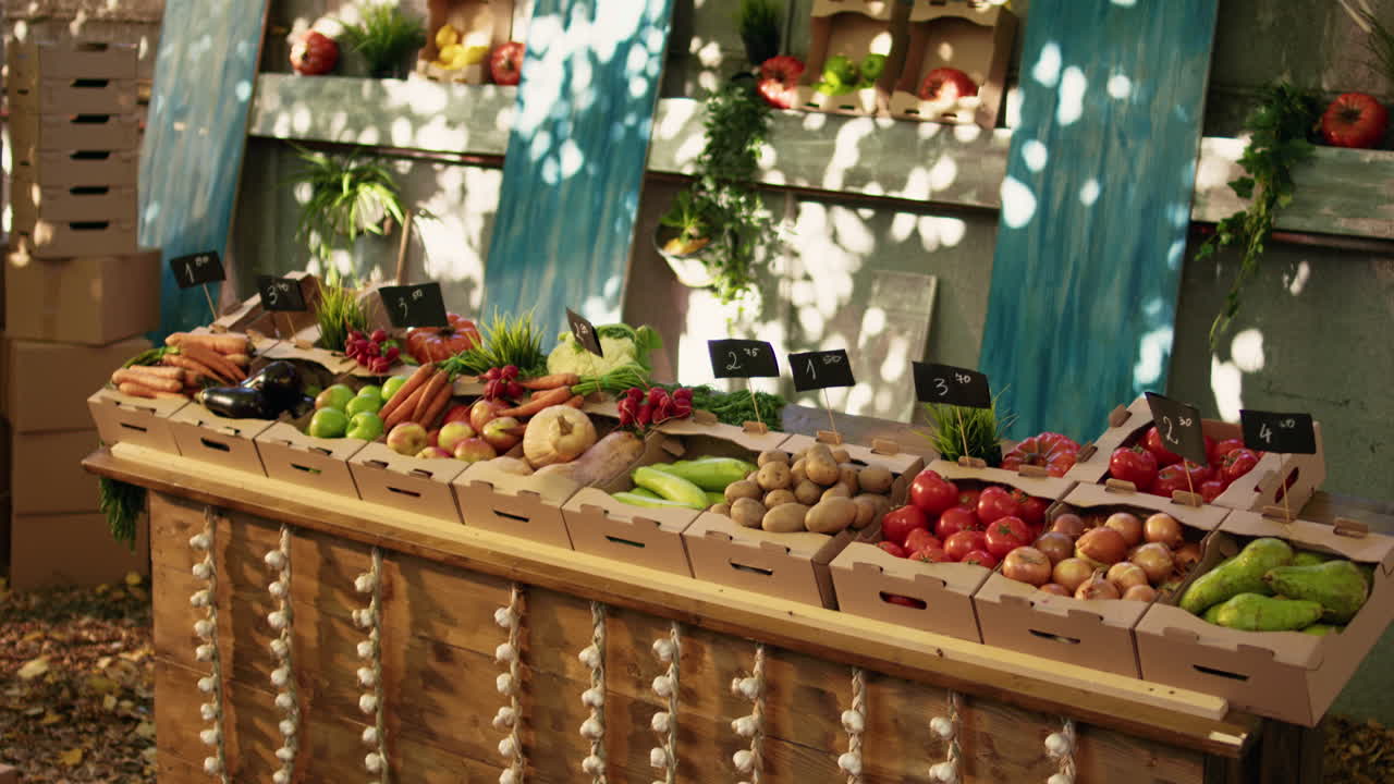 People Shopping for Fresh Produce at a Farmer's Market