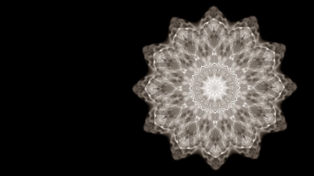 concepto de absorción de energía. video abstracto de patrón redondo girando y estrechando lentamente, consumiendo todo en su camino.