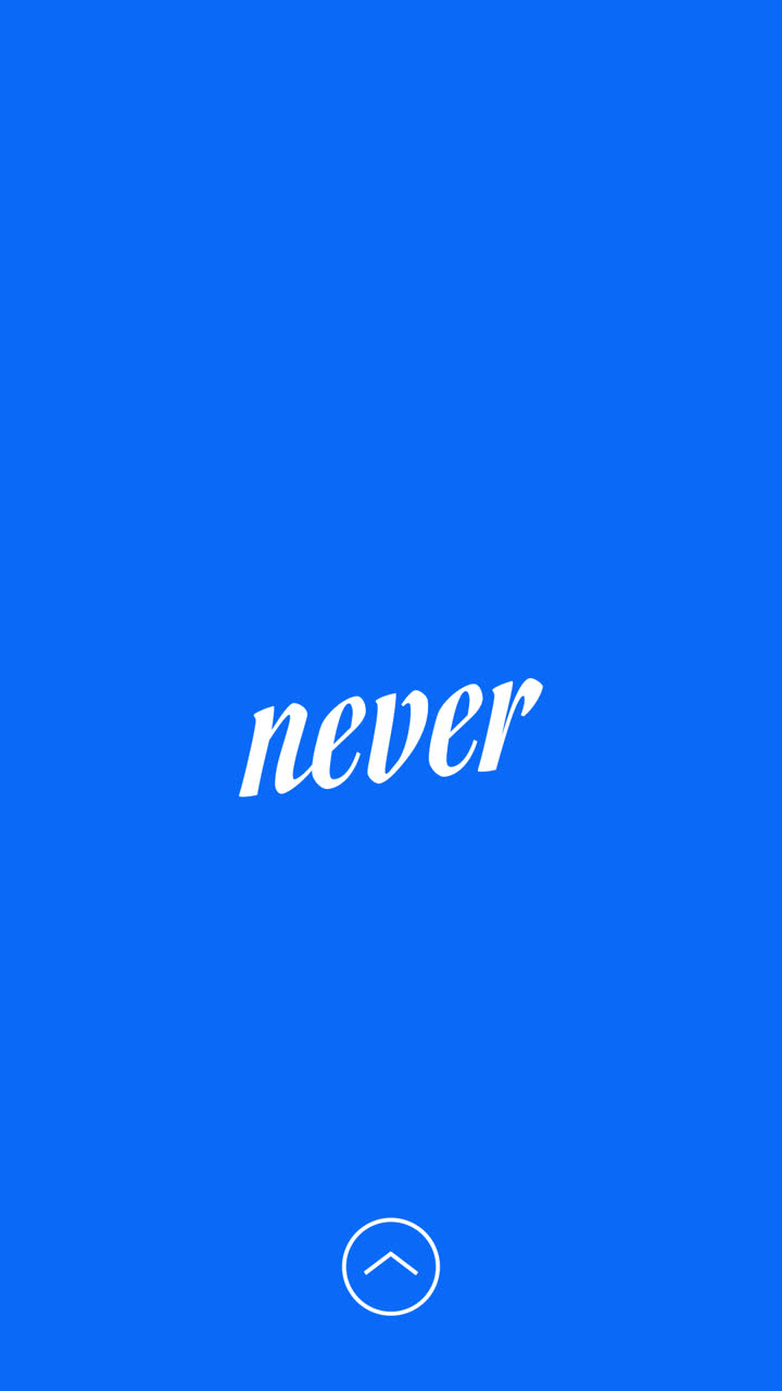 Never Give Up Inspirational Graphic
