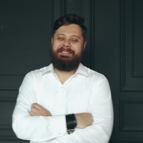 gentleman posing in studio