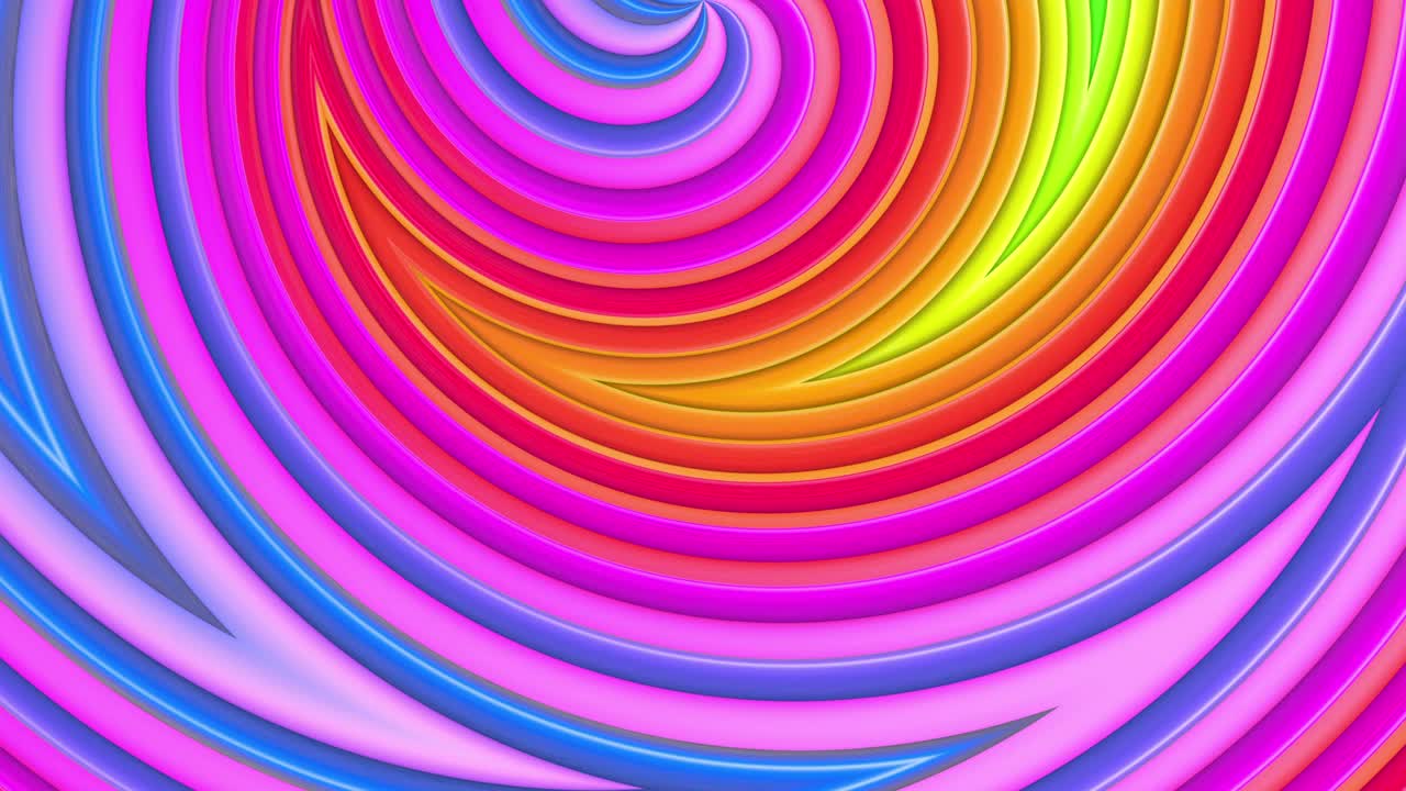 las rayas multicolores del arco iris se mueven cíclicamente. 38