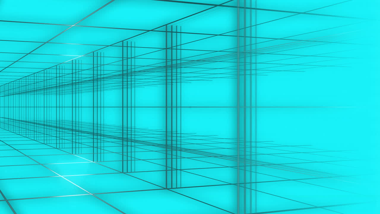 animación de círculos de colores sobre el túnel digital