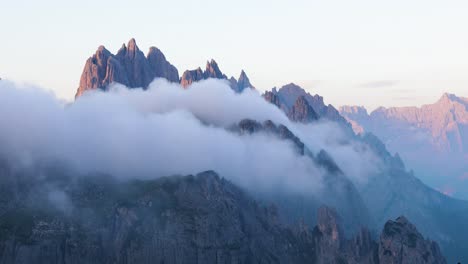 national nature park tre cime in the dolomites alps. beautiful nature of italy.