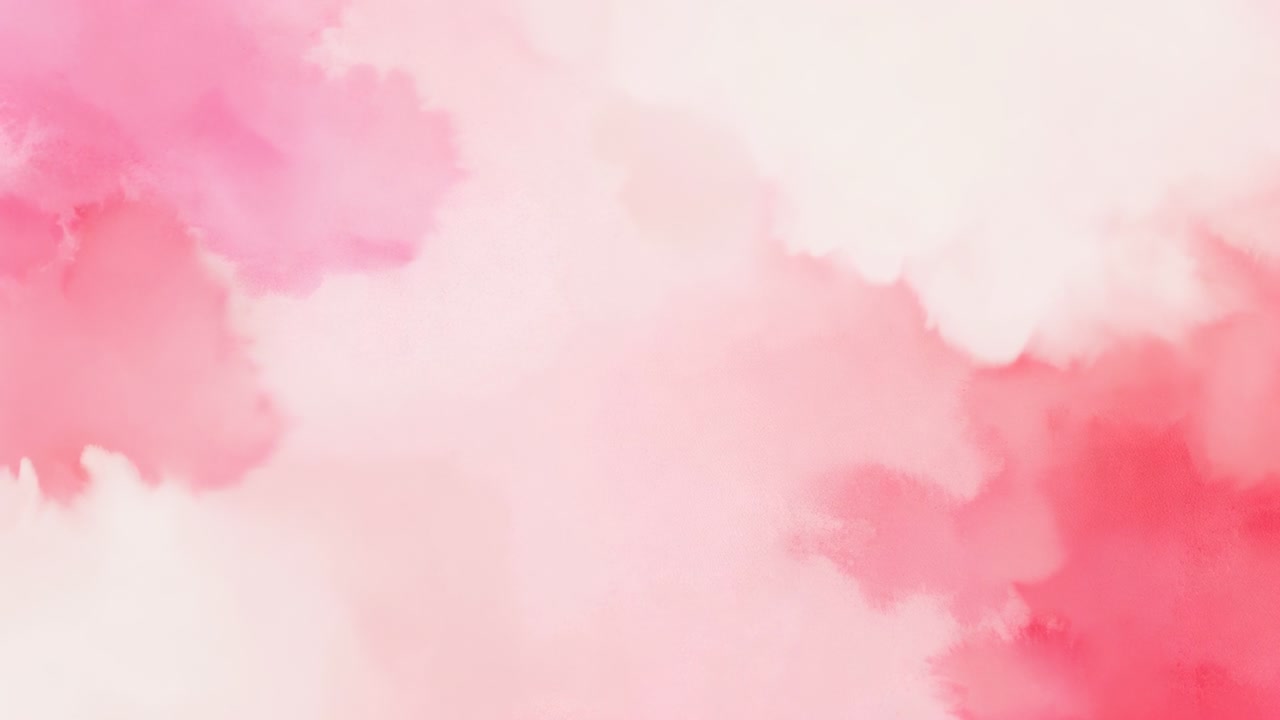 Fioriture ad acquerello in evoluzione che crescono su aree di lavoro digitali dopo una passata rosa pallido, formando uno sfondo