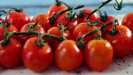 close-up of cherry tomatoes