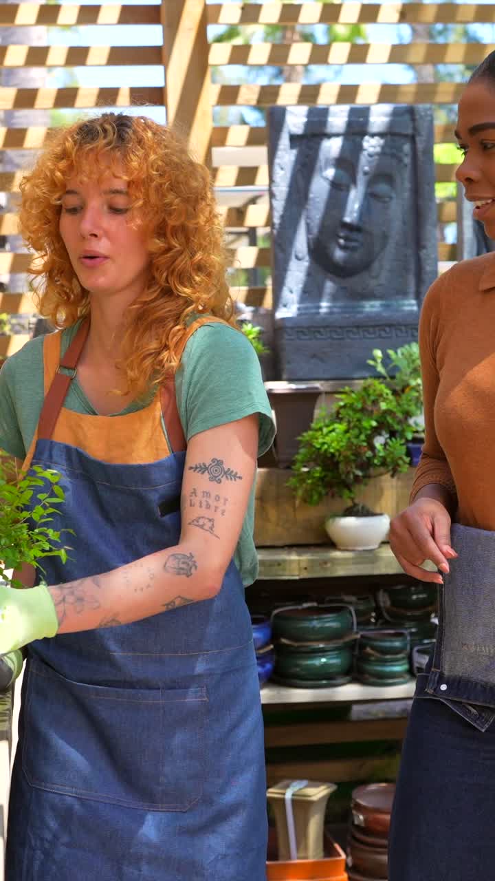 Two Women Gardening Outdoors