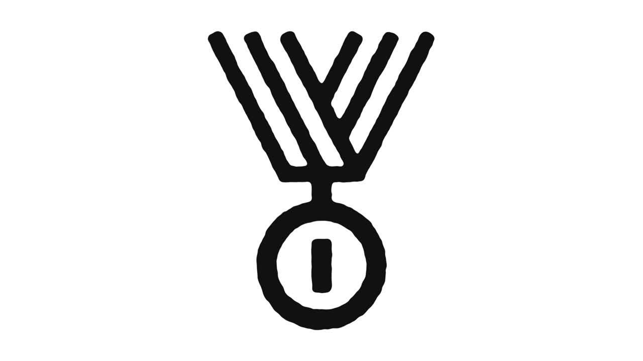 imágenes de animación de icono de la competencia y canal alfa