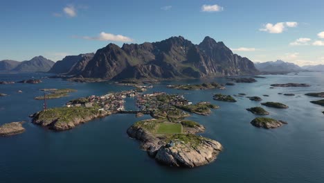 Henningsvaer-Lofoten-is-an-archipelago-in-the-county-of-Nordland,-Norway.