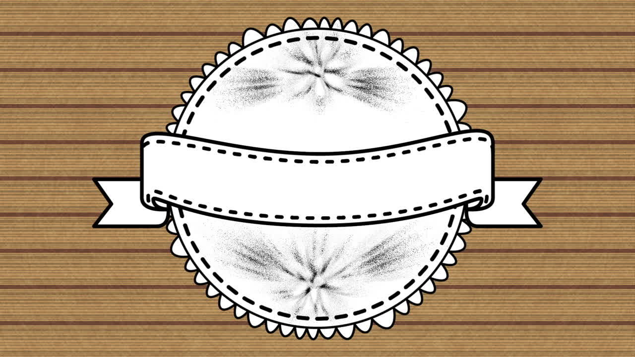 나무 배경으로 우아한 원형 프레임 비디오 애니메이션