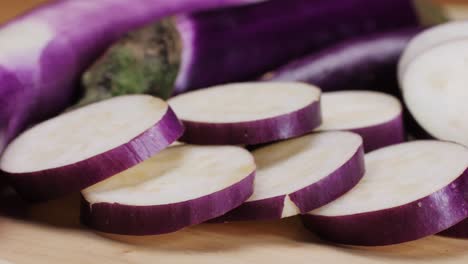 sliced eggplant