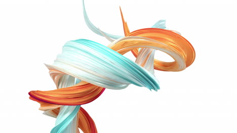 abstract flowing gradient lines, 3d rendering.