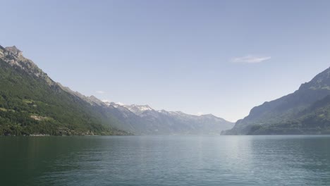 lake brienz surrounded by mountains