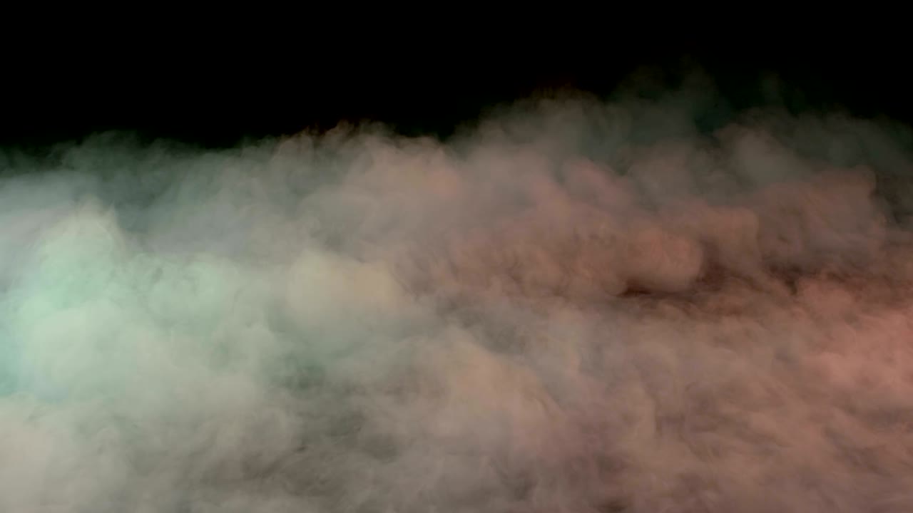 현실적인 건조 얼음 연기 구름