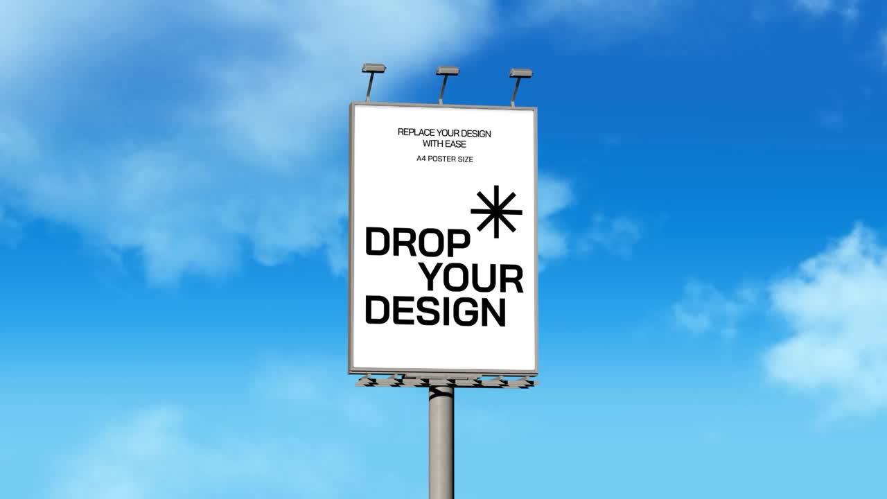 광고판 화면 목업Mockup