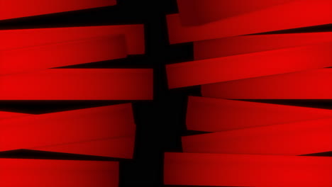 abstract red geometric shapes on black background