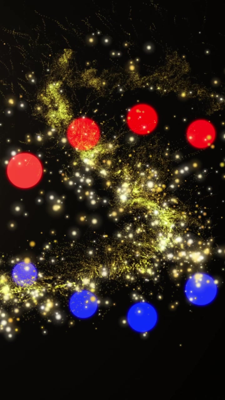 Animation af DNA-streng over et lysspor