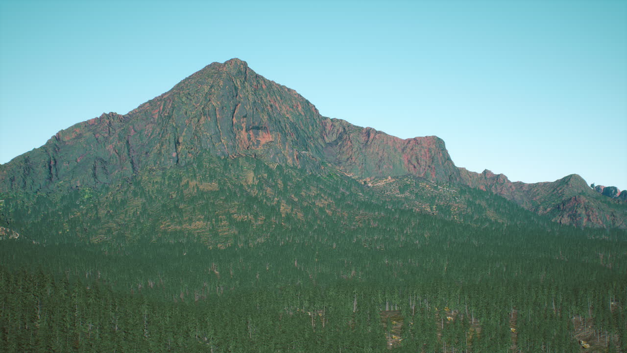 공중 로키 마운틴 풍경 파노라마