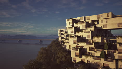 tall building with balconies