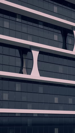 modern office building with a unique facade
