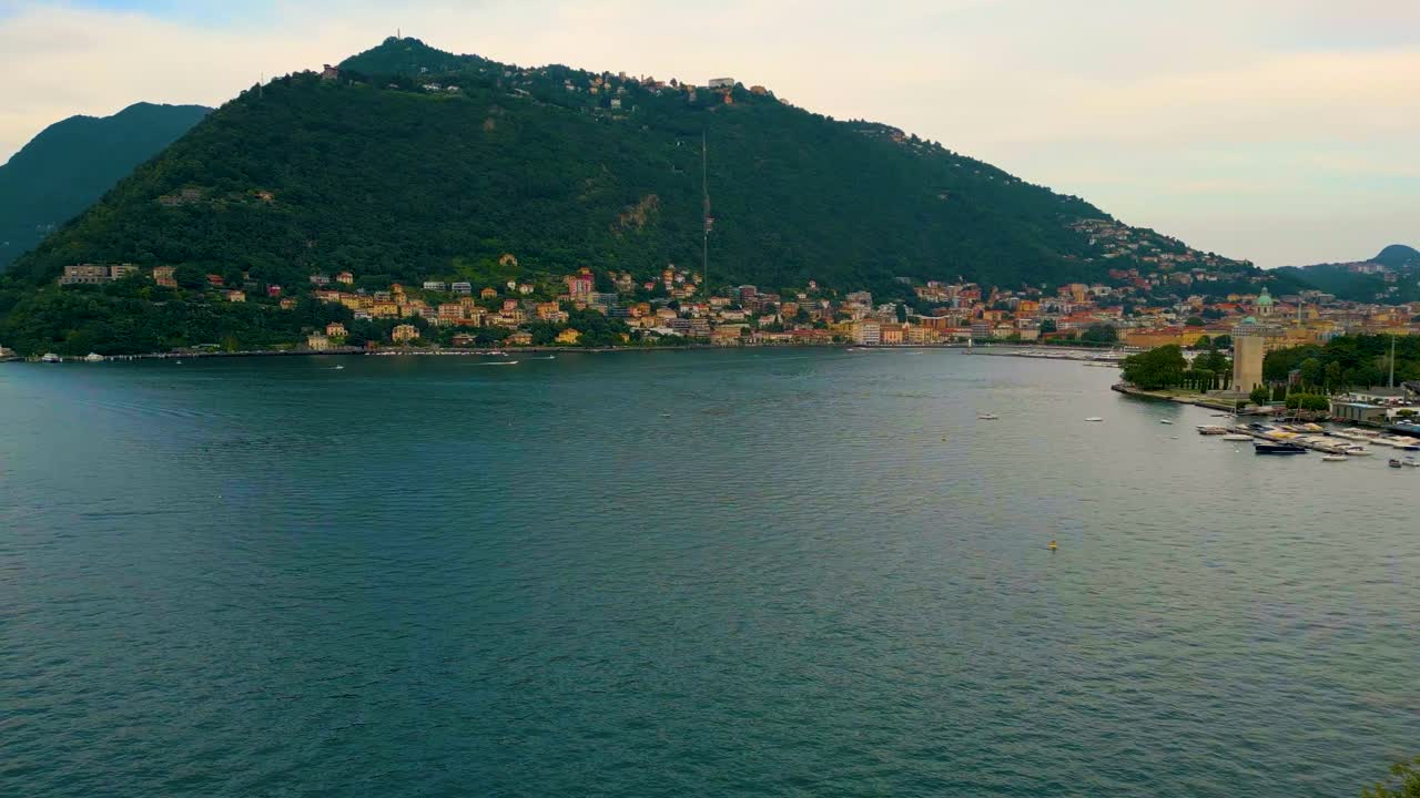 4K Aerial Drone Video of Mount Boletto, Bolettone and Palanzone on Lake Como, Italy in the Summer