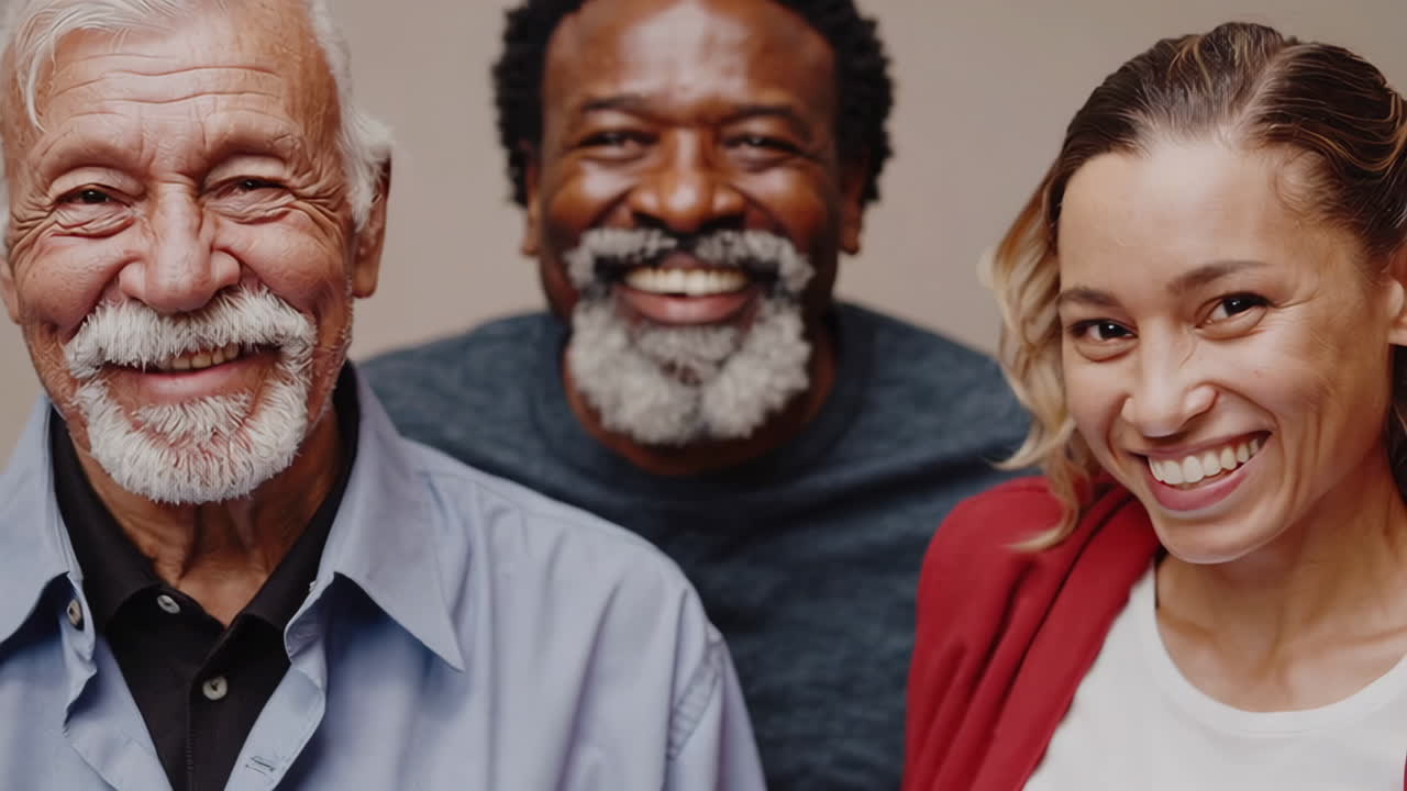 Diverse Group of Friends Smiling