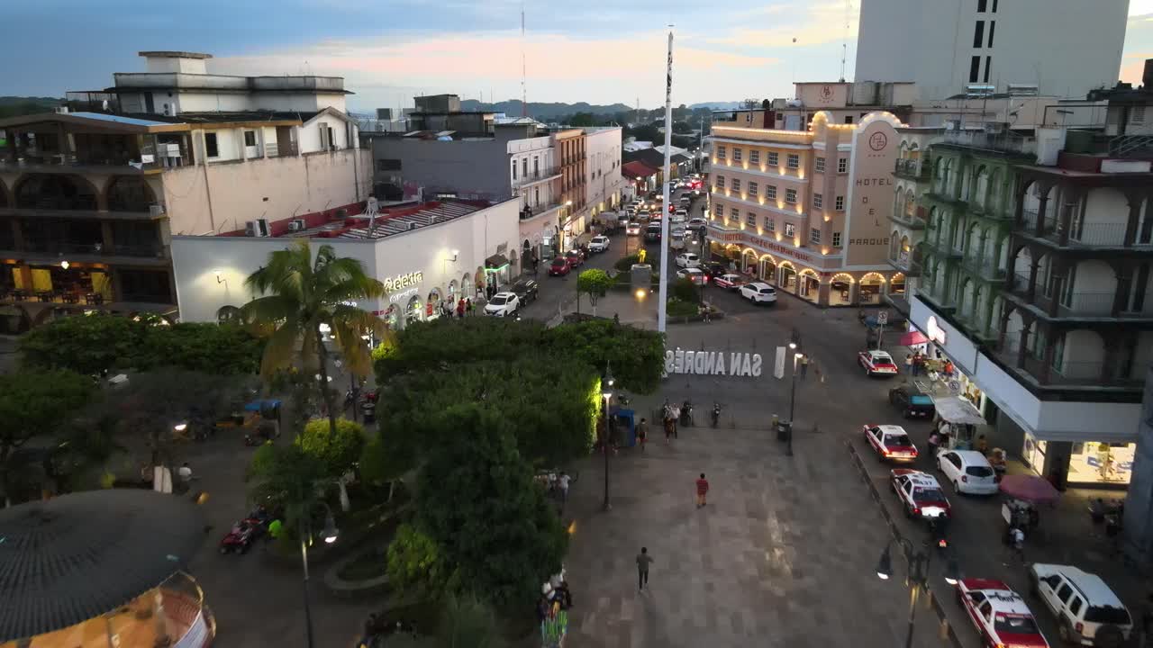 timelapse del centro de san andres tuxtla del palacio de la ciudad