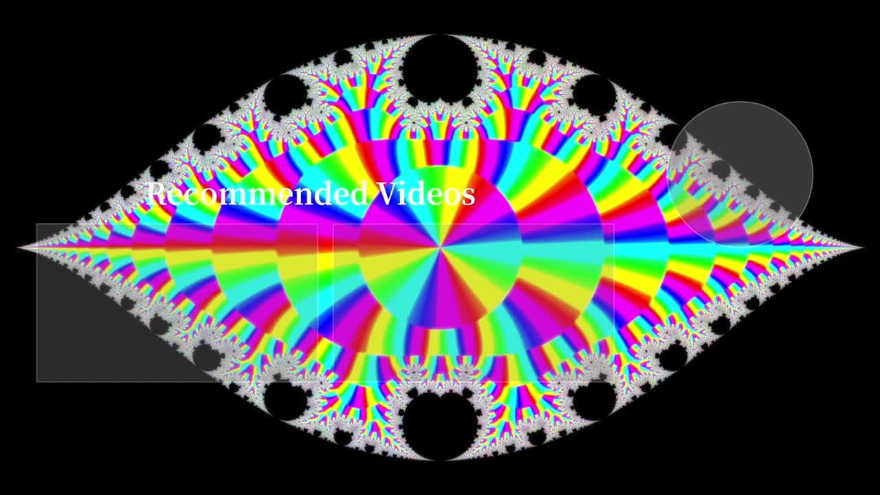 psicodélico llamativo final de la tarjeta final de la pantalla gráficos de movimiento