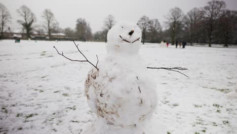 snowman-standing-in-the-park-cover-with-snow-when-snowing