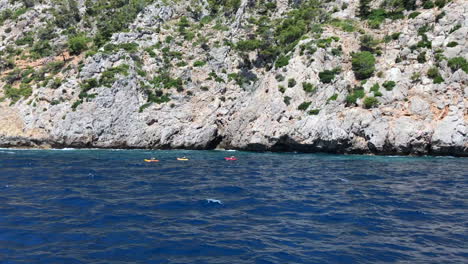 beautiful views of the coast sailing through the sea