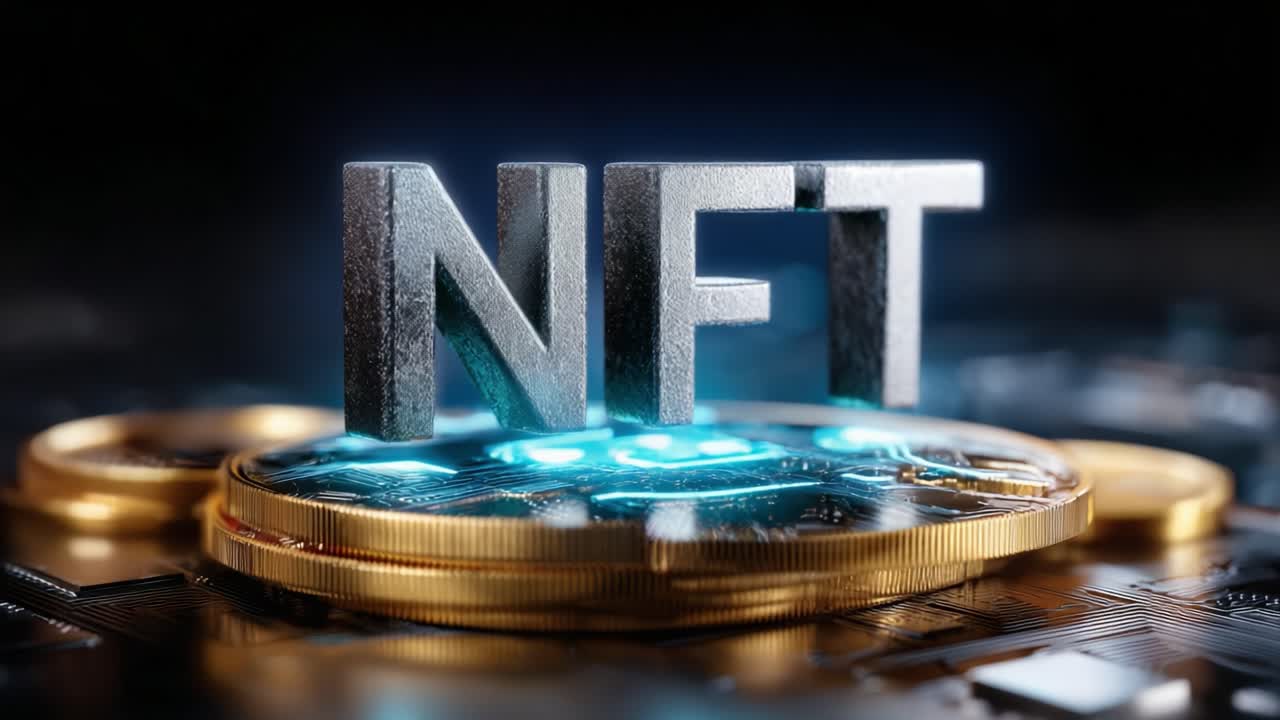 A Close-Up Exploration of a Digital Asset: The NFT Represents a New Era in Ownership, Technology, and Innovation, Highlighting Unique Digital Experience and Investment Opportunities