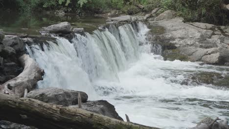 Waterfall,-the-Wissahickon-Creek,-Philadelphia,-PA