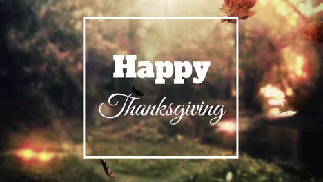 digitally generated video of happy thanksgiving 4k