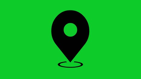 animación en bucle del icono del sistema de posicionamiento global