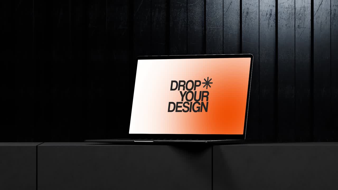 Mockup de pantalla de portátil