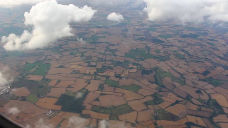 peaceful flight, view from the window