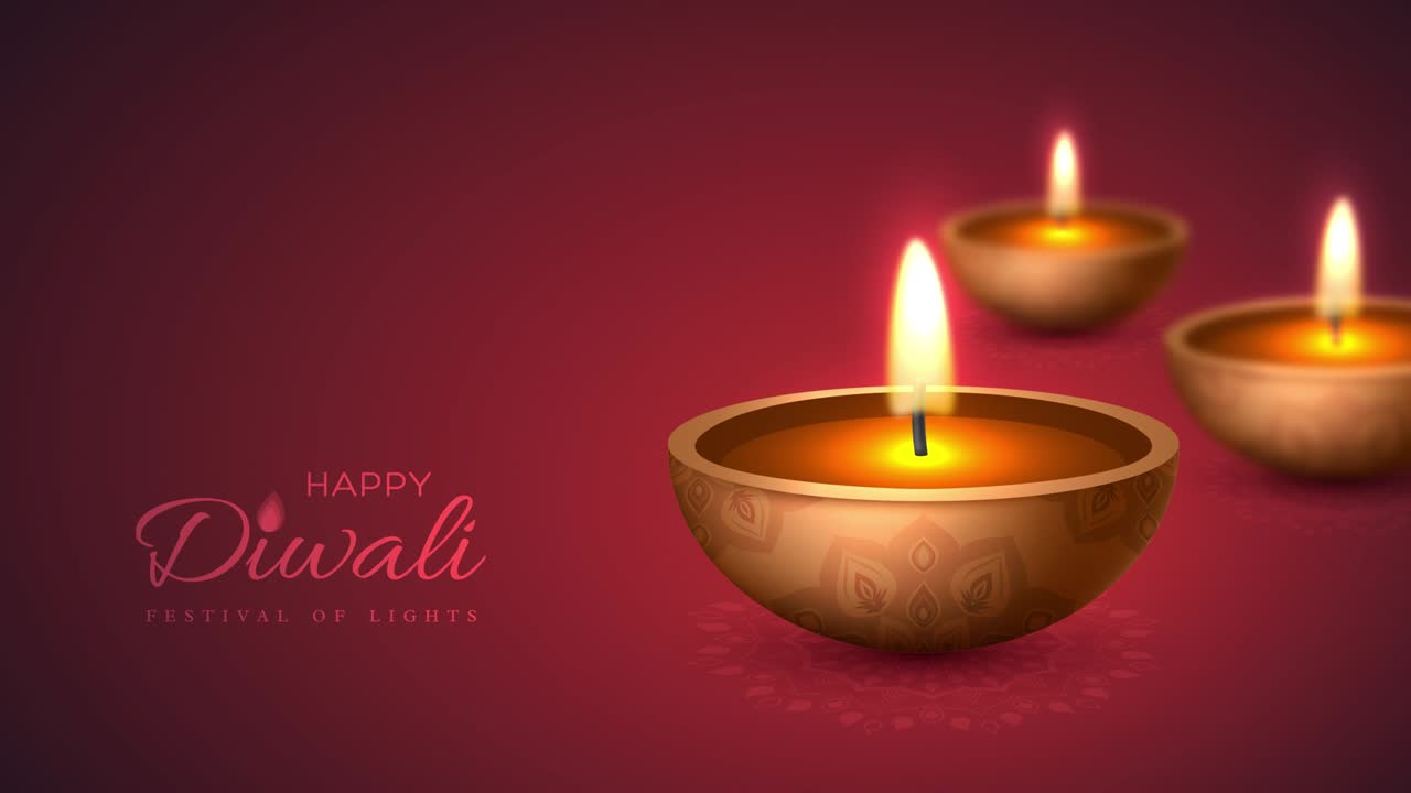 Diwali 4k video animation.