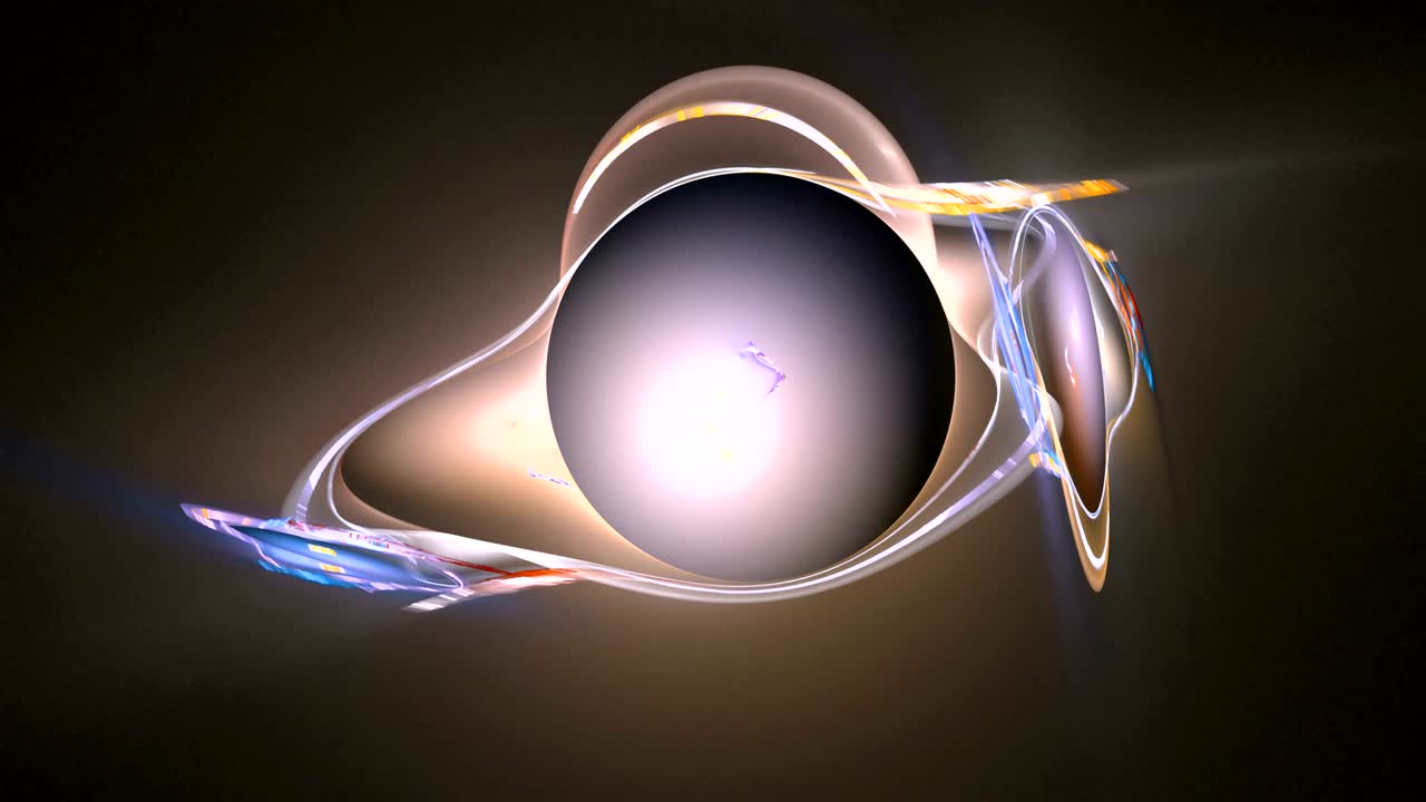 fondo de movimiento de bucle abstracto de galaxias coloridas