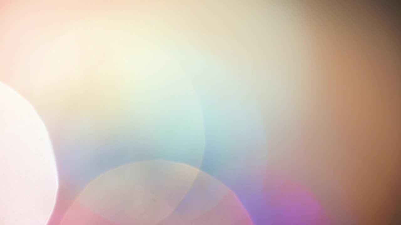 Vazamentos de Luz Coloridos Abstratos e Transição de Bokeh.