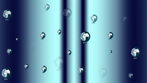 animación de globos repetidos que aparecen y desaparecen sobre un fondo gris brillante