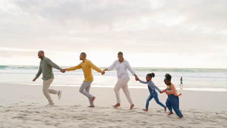 summer, black family and holding hands